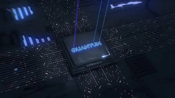 Abstract image representing quantum computing